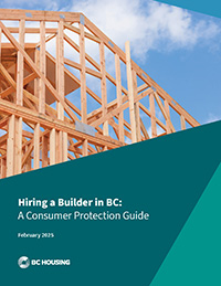 Front cover of Hiring a Builder in BC