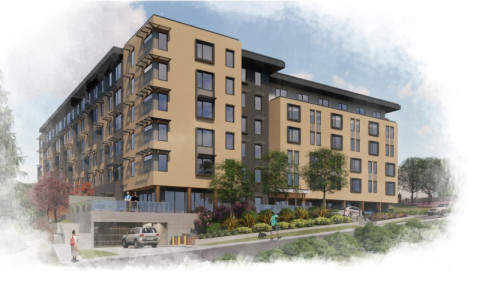 Rendering of 874 Fleming Street in Esquimalt.