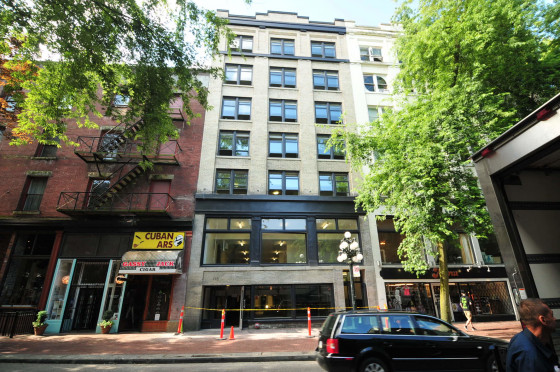 Exterior of SRO Gastown Hotel
