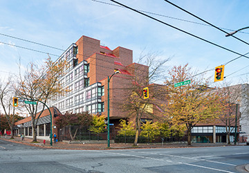 View from the street of The View apartment building