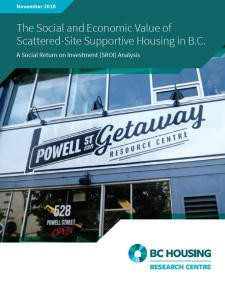 SROI Analysis - Scattered-Site Supportive Housing