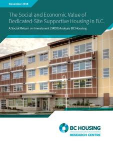  SROI Analysis - Dedicated-Site Supportive Housing