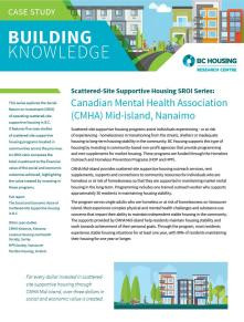 Scattered-Site Supportive Housing SROI Case Study Series: Canadian Mental Health Association, Nanaimo