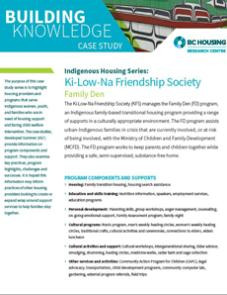 Indigenous Housing Series: Ki-Low-Na Friendship Society