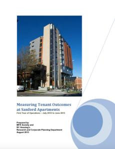 Measuring Tenant Outcomes at Sanford Apartments: First Year of Operations