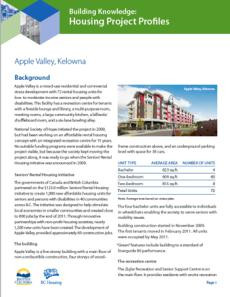 Building Knowledge: Housing Project Profiles - Apple Valley, Kelowna