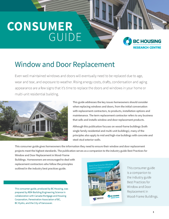 Consumer Guide to Window and Door Replacement