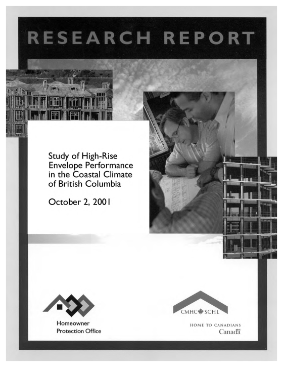 Research Report - Study of High-Rise Envelope Performance in the Coastal Climate of British Columbia