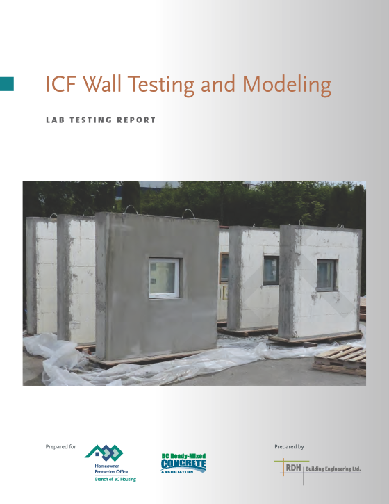ICF Wall Testing and Modeling