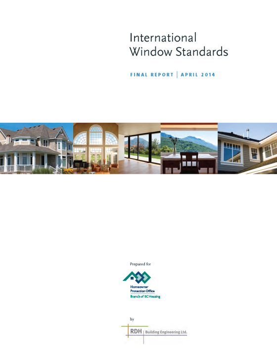 International Window Standards 
