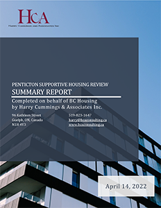 Penticton Supportive Housing Review Summary Report Cover