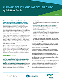Screen capture of Climate-Ready Housing Guide – User Guide