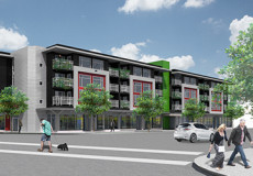 Rendering of four-storey building 